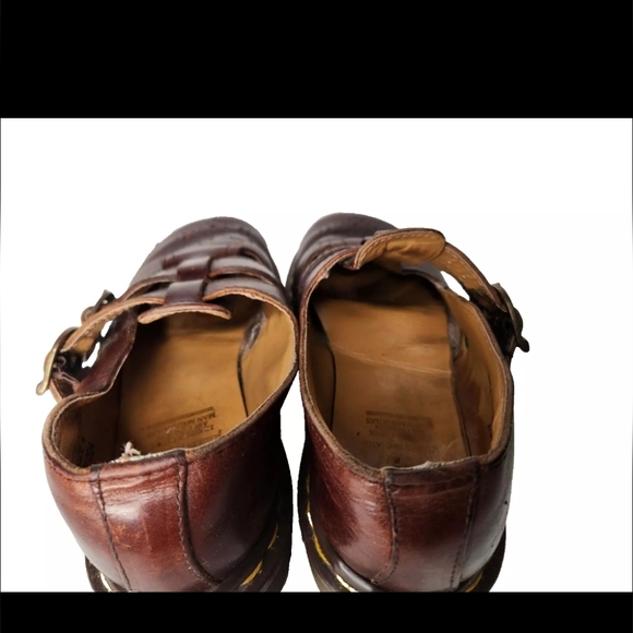 VTG Doc Dr Martens Made in England Oxblood Mary Janes Double Strap US 6.5 - 7